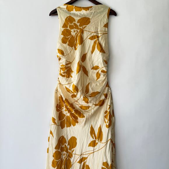 Reformation Womens Anaiis Silk Maxi Dress Maracuya Floral Size 12 NWT - Picture 5 of 11